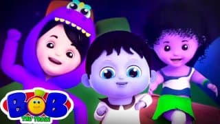 Monster Dance Party Challenge | Halloween Music & Spooky Song | Scary Cartoon Rhymes - Bob The Train